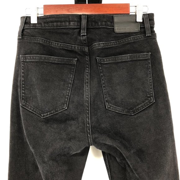 Aritzia Denim Forum The Yoko High Rise Slim Black Size 27 - Picture 9 of 16